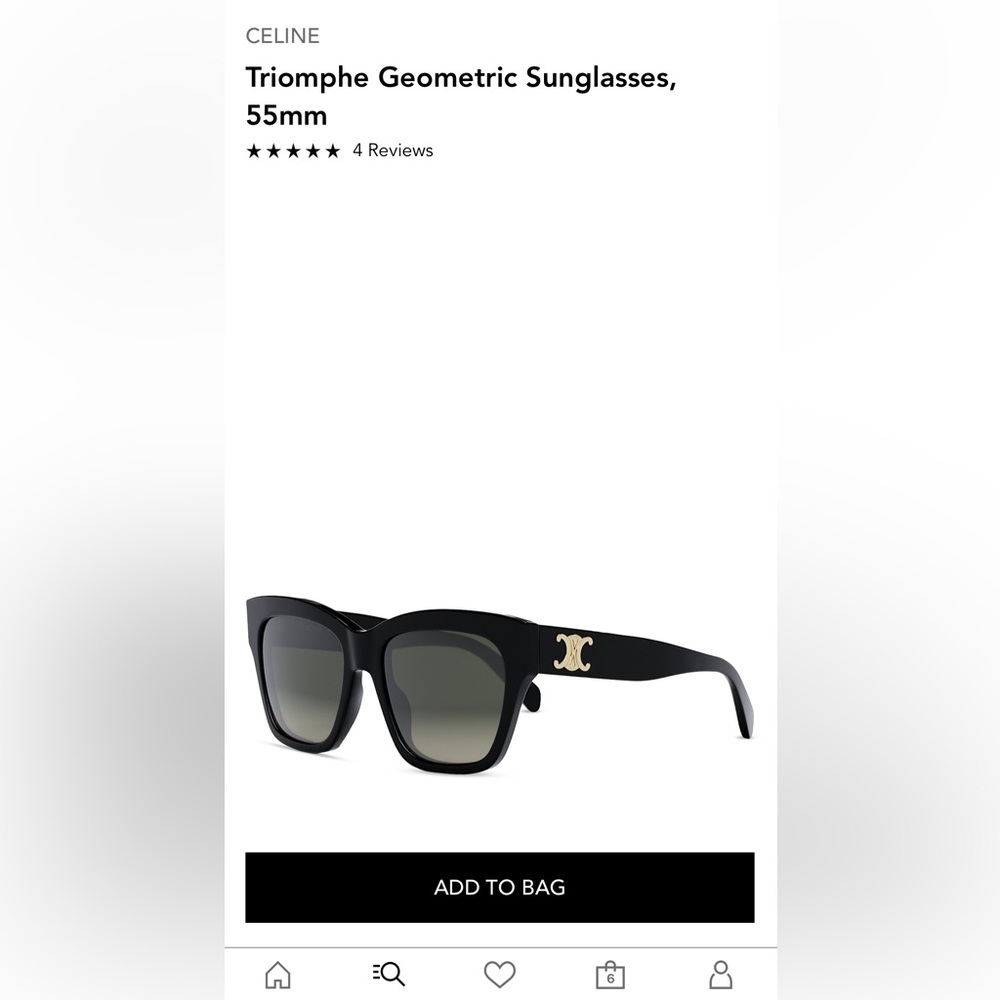 Celine geometric cat eye sunglasses